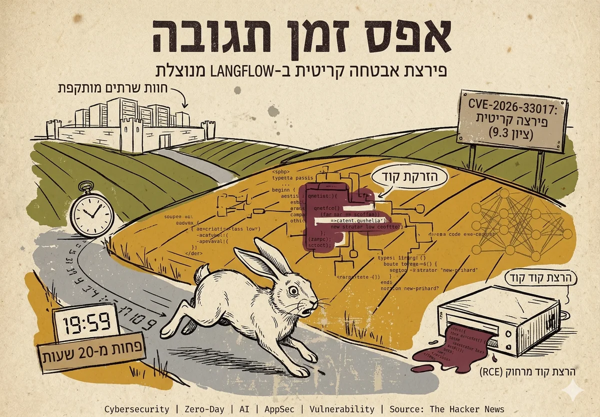 אפס זמן תגובה: פירצת אבטחה קריטית ב-Langflow מנוצלת תוך שעות