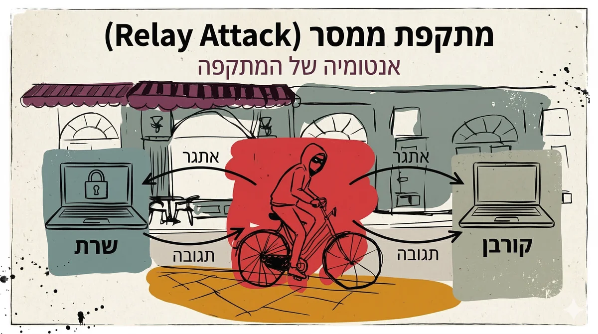 מתקפת ממסר (Relay Attack)